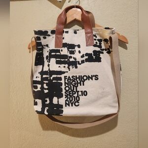 Limited edition Brahmin 2010 Fashion’s Night Out NYC tote bag